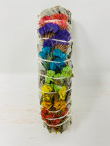 7 Chakras Sinuata with White Sage