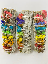 7 Chakras Sinuata with White Sage