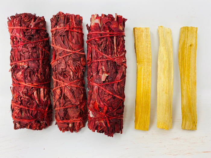 Variety Pack of 3 Dragon Blood & 3 Palo Santo Sticks
