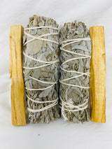 White Sage (2) & Palo Santo Sticks (2)