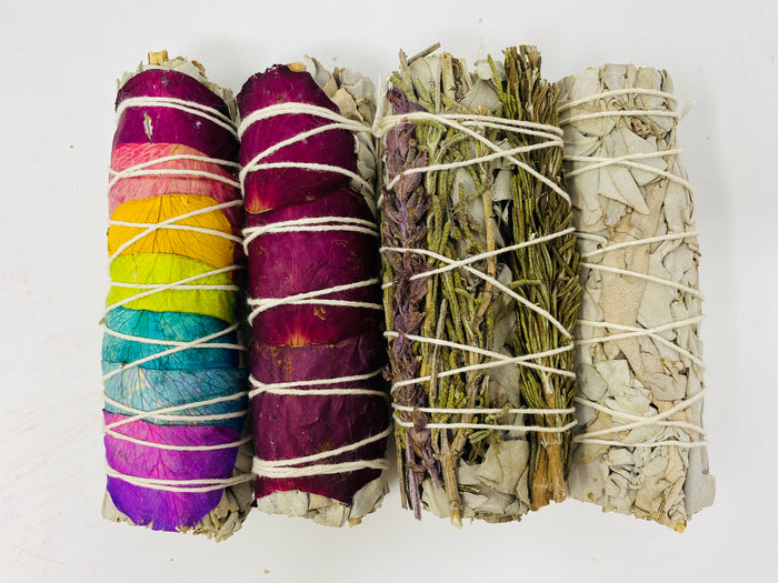 Sage Variety Pack of 7 Chakras w/ WS, Rose w/ WS, Rosemary & Lavender w/ WS, White Sage Only
