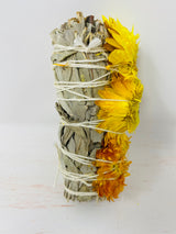 Sunflower with White Sage